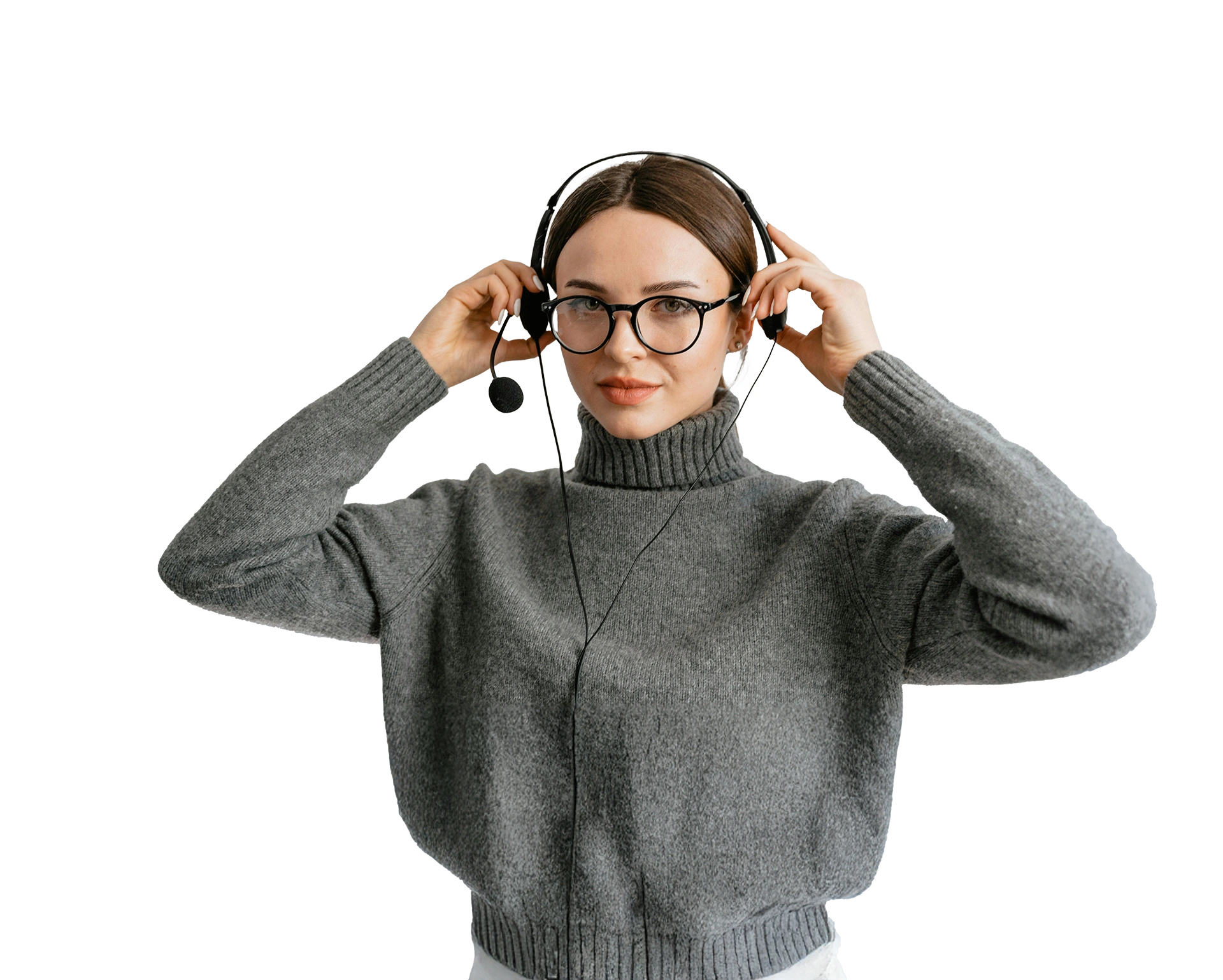 Woman with Headset